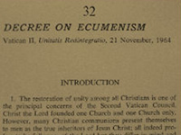 The Decree on Ecumenism from Vatican II