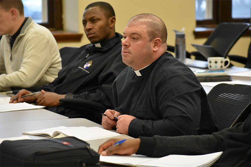 seminarians in class