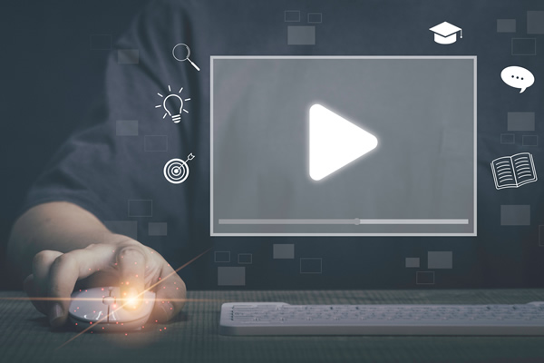 An image of a participant in online learning